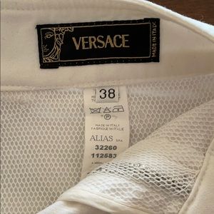 Versace white pants